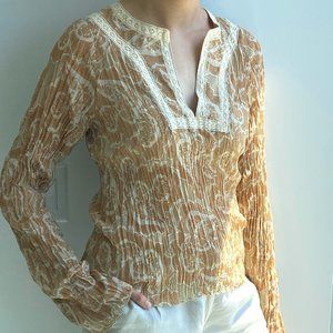 Guess Jeans Authentic Tan Blouse